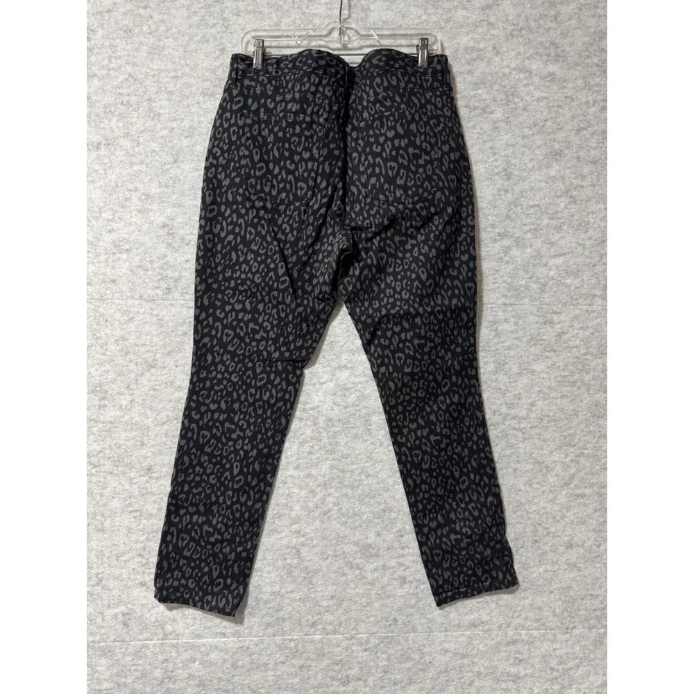 Gap Always Skinny Womens Jeans Black Leopard Print Stretch Fit Pants Approx 6
